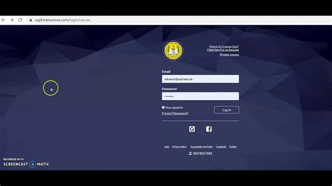 canvas uspf|How to log in to USPF Canvas LMS .